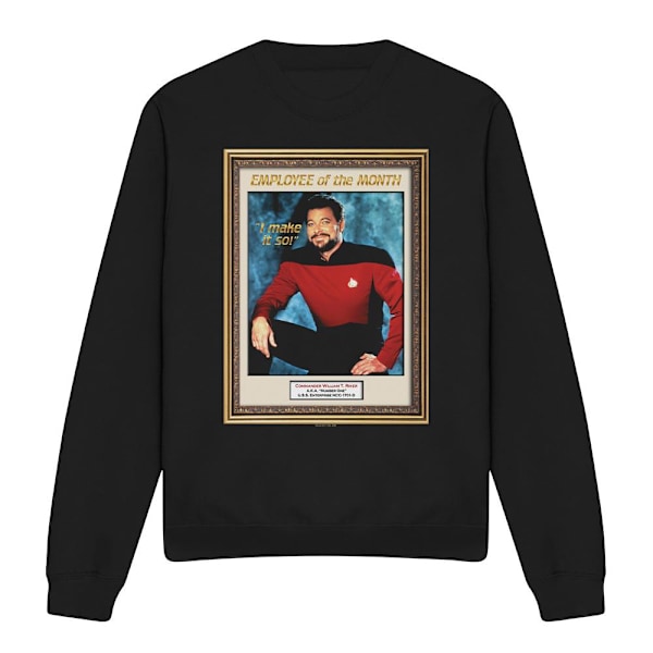 Star Trek Unisex Vuxen Månadens Anställd Sweatshirt M Svart Black M