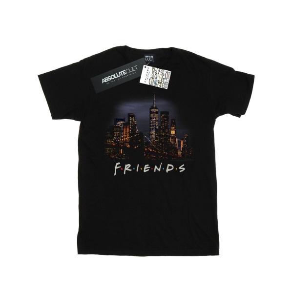 Friends Mens Night Skyline T-Shirt L Svart Black L