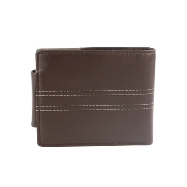 Eastern Counties Leather Scott Kontrastpanel Läderplånbok Brown/Taupe One Size