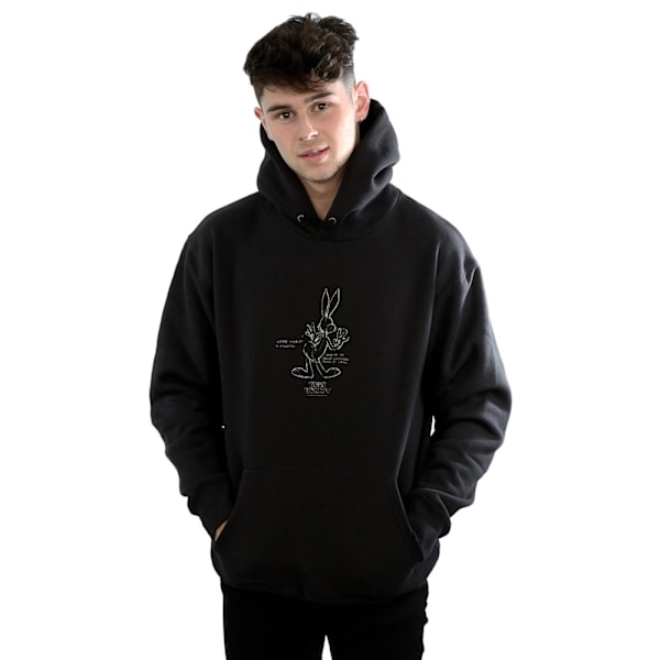 Looney Tunes Herr Bugs Bunny Vit Magtröja 4XL Svart Black 4XL