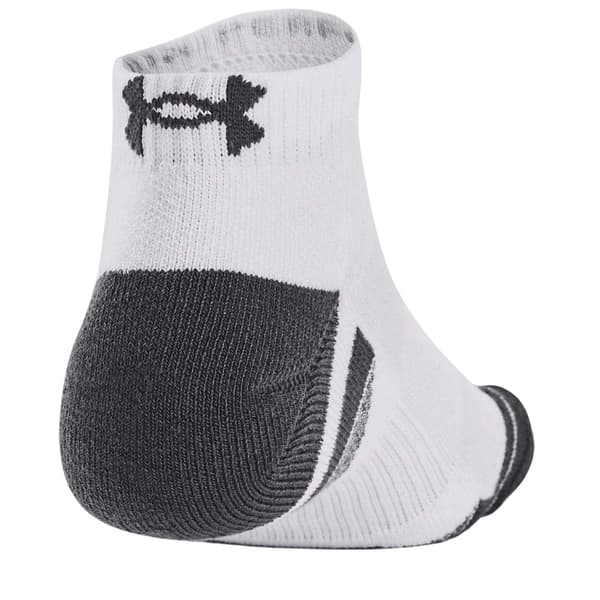 Under Armour Unisex Vuxen Performance Tech Ankelstrumpor (3-pack) White 4 UK-7.5 UK