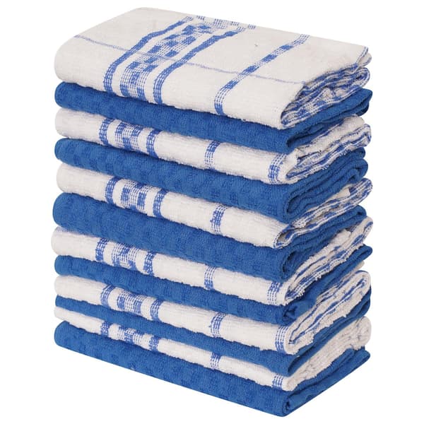Kollektion K Rutiga Diskhanddukar (12-pack) One Size Blå Blue One Size