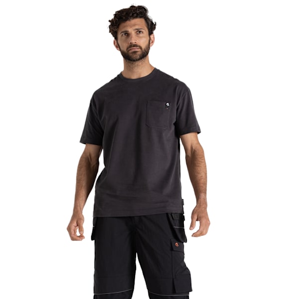 Craghoppers Wakefield Arbets T-shirt med Ficka Herr L Kolfärg Grå Carbon Grey L