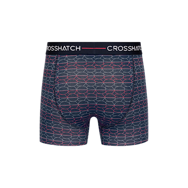 Crosshatch Locky Boxershorts för män (3-pack) S Röd Red S