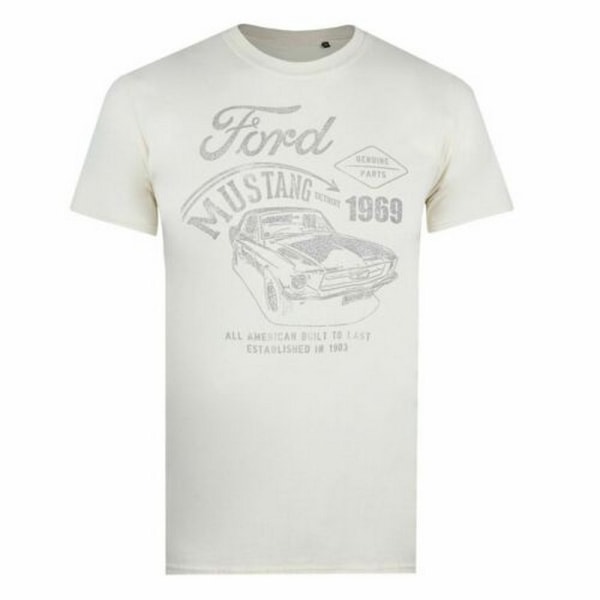 Ford Herr Mustang Detroit Cotton T-Shirt S Natural Natural S