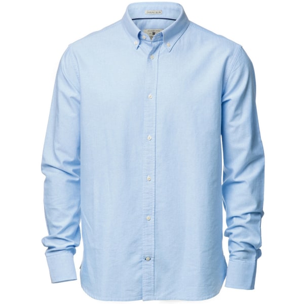 Nimbus Mens Rochester Oxford långärmad formell skjorta 4XL Lätt Light Blue 4XL