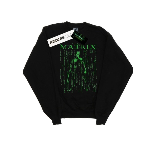 The Matrix Dam/Kvinnor Neo Neon Sweatshirt XL Svart Black XL