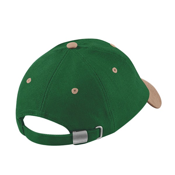 Beechfield Unisex Vuxen Tung Borstad Bomull Låg Profil Baseba Forest/Taupe One Size