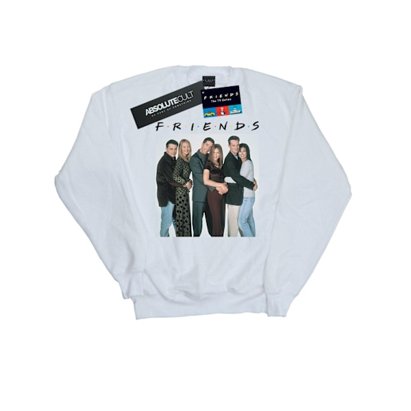 Friends Dam/Damer Gruppfoto Kramar Sweatshirt M Vit White M