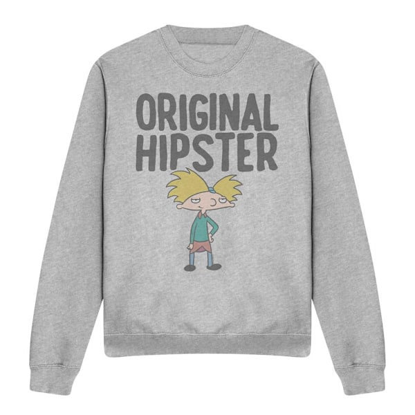Hey Arnold! Unisex Vuxen Original Hipster Sweatshirt XXL Sport Sport Heather XXL