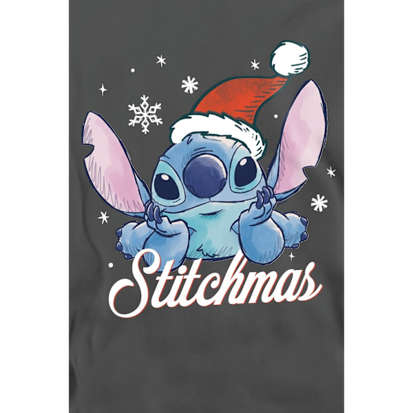 Lilo & Stitch Unisex Vuxen A Stitchmas Christmas Sweatshirt L C Charcoal L