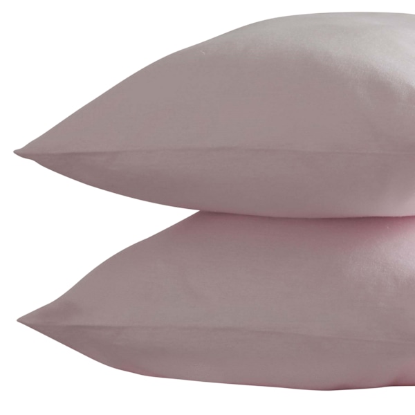 Belledorm Borstad Bomull Örngott (Par) Standardstorlek P Powder Pink One Size