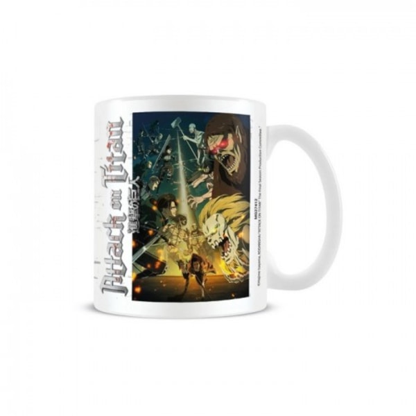 Attack on Titan Special Ops Squad VS Titans Mugg One Size Vit/ White/Green/Yellow One Size