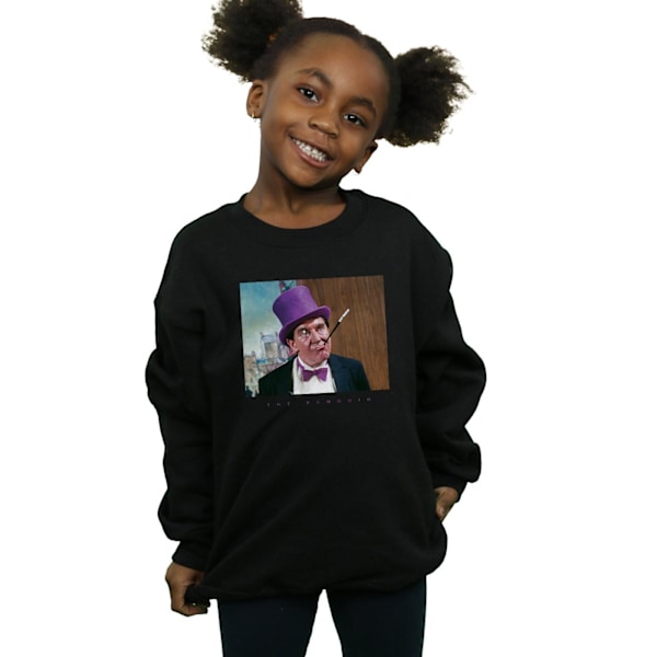 DC Comics Girls Batman TV-serien The Penguin Photograph Sweatshirt Black 5-6 Years