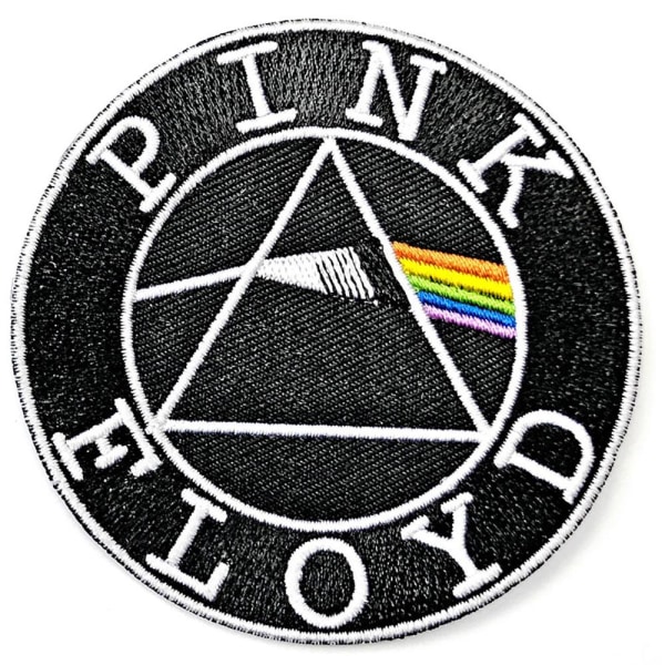 Pink Floyd Logotyp Cirkel Strykjärn På Patch En one size Flerfärgad Multicoloured One Size