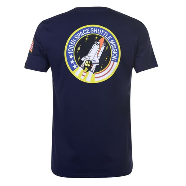 NASA Herr Alpha Industries Shuttle Regular T-shirt S Marinblå Navy Blue S