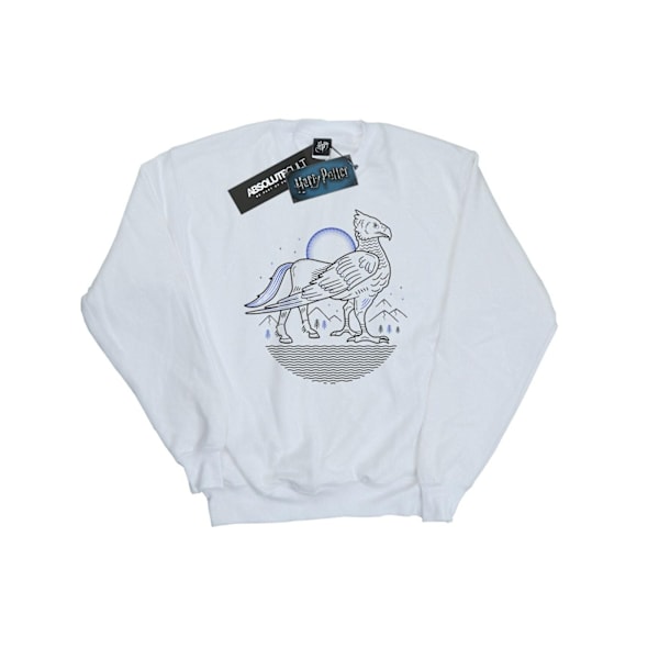 Harry Potter Herr Buckbeak Line Art Sweatshirt M Vit White M