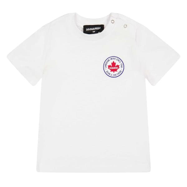 DSquared2 Barn/Kids Vanlig T-shirt 18 Månader Vit White 18 Months