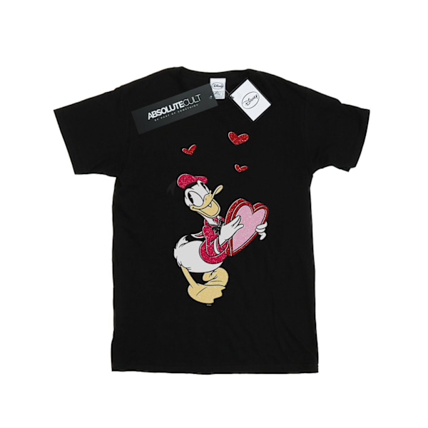 Disney Boys Donald Duck Love Heart T-shirt 5-6 år Svart Black 5-6 Years