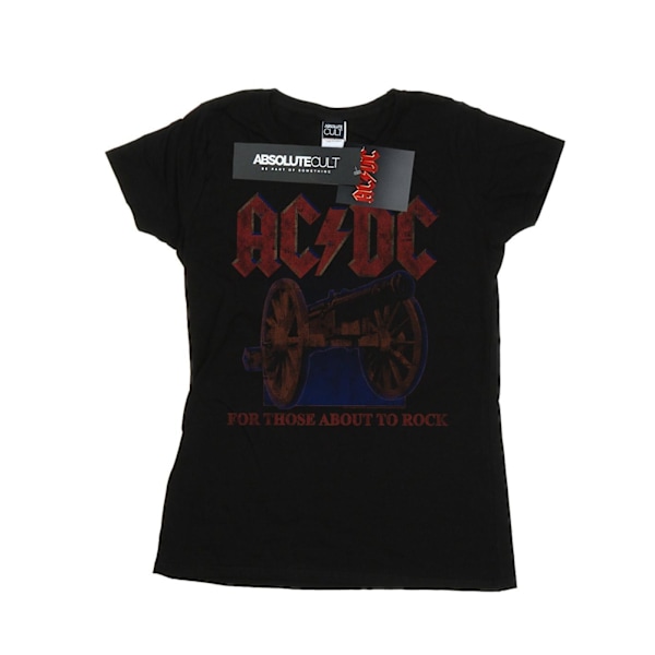 AC/DC Dam/Damer För Dem Som Ska Rocka Kanon Bomull T-Shirt Black XL