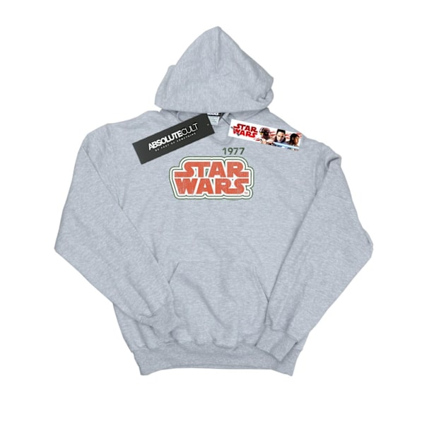 Star Wars Dam/Kvinnor Retro Outline Hoodie XXL Sports Grey Sports Grey XXL