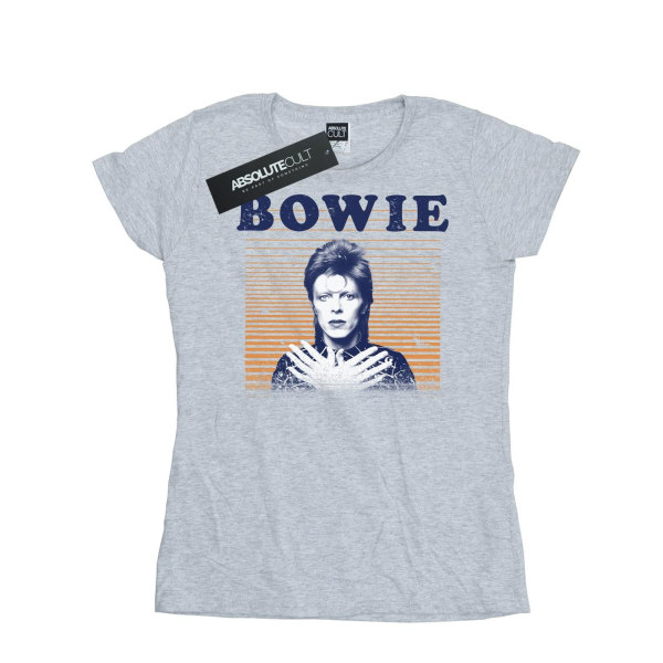 David Bowie Dam/Dam Orange Stripes T-shirt i bomull XXL Spo Sports Grey XXL