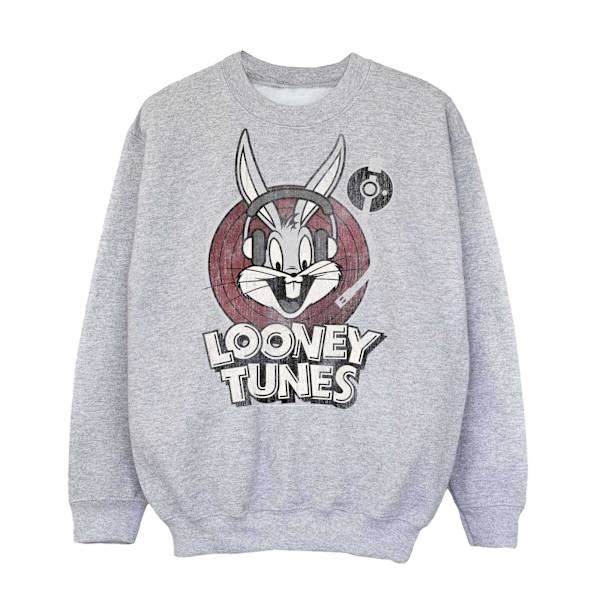 Looney Tunes Pojkar Bugs Bunny Cirkellogotyp Sweatshirt 7-8 År S Sports Grey 7-8 Years