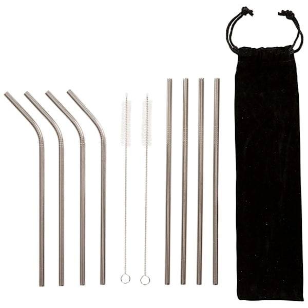 Trespass Foreverstraw Rostfritt Stålsugrör (Förpackning om 8) En Storlek Silver One Size