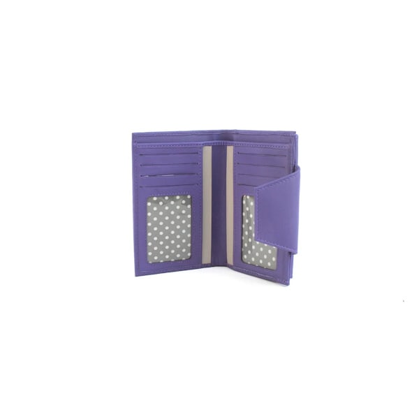 Eastern Counties Leather Kamila Läder Kontrast Piping Plånbok O Violet/Ivory One Size