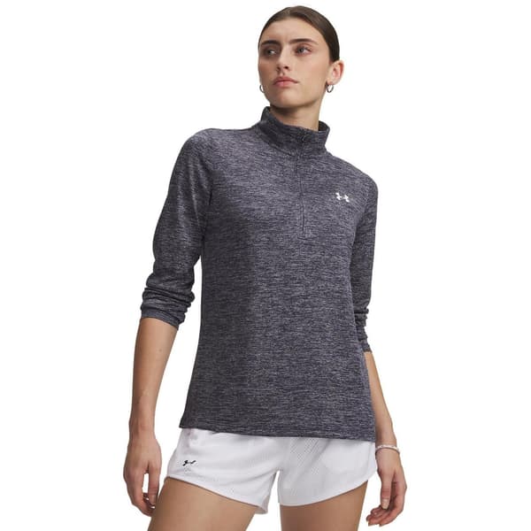Under Armour Dam Tech Textured Half Zip Top 10 UK Mid Midnight Navy 10 UK