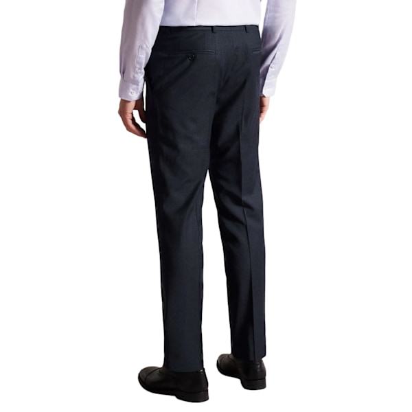 Ted Baker Herr Forbyts Valptandsbyxor 32R Marinblå Navy 32R