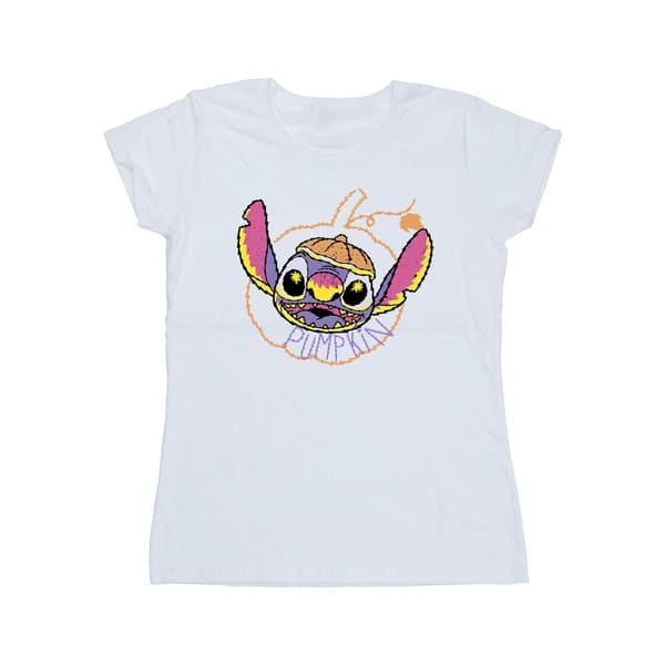 Lilo & Stitch Dam/Kvinnor Pumpahuvud Bomulls T-shirt S Vit White S