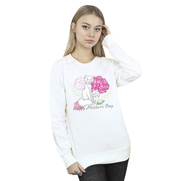 Disney Dam/Kvinnor Aristocats Mors Dag Sweatshirt M W White M