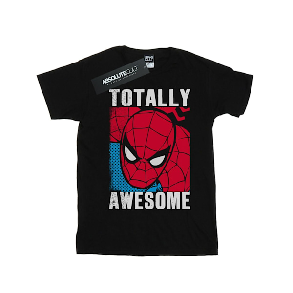 Marvel Girls Spider-Man Totally Awesome Bomull T-shirt 12-13 år Black 12-13 Years