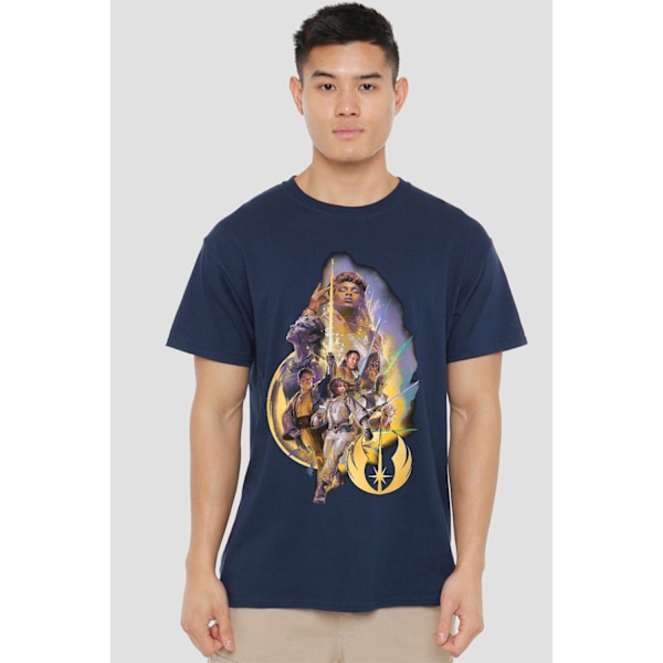 Star Wars: The Acolyte Herr T-shirt med gruppbild från High Republic Navy 3XL
