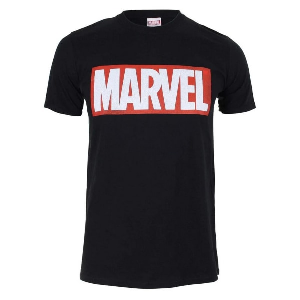 Marvel Comics Herr Core Logo T-shirt M Svart Black M