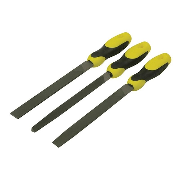 Stanley Handverktyg Filset med Handtag, 3 Delar One Size Multi Col Multi Colour One Size