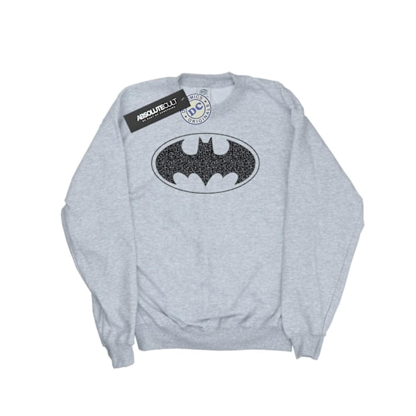 DC Comics Girls Batman One Colour Logo Sweatshirt 7-8 år Spo Sports Grey 7-8 Years