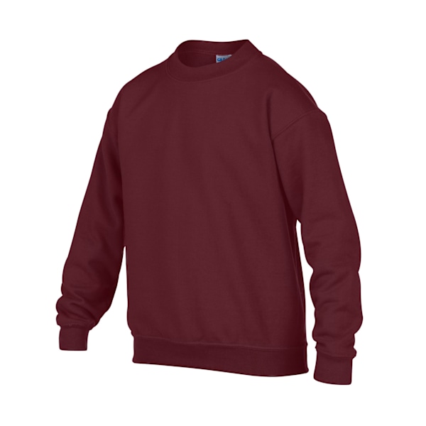 Gildan Barn/Barn Tung Blandning Crew Neck Sweatshirt 7-8 År Maroon 7-8 Years