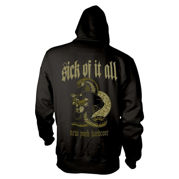 Sick Of It All Unisex Vuxen New York Hardcore Panther Hoodie M Black M