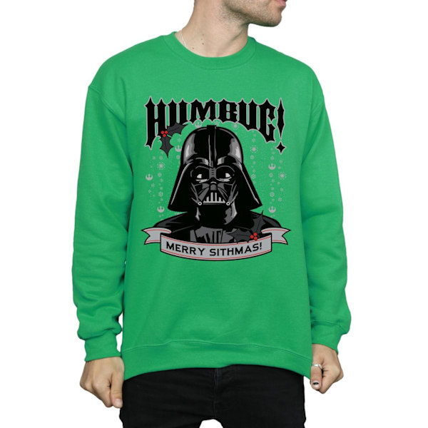 Star Wars Darth Vader Humbug Sweatshirt XL Irländsk Grön Irish Green XL