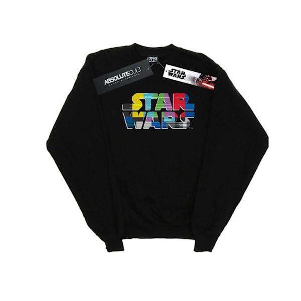 Star Wars Test Card Logo Sweatshirt för män 4XL Svart Black 4XL