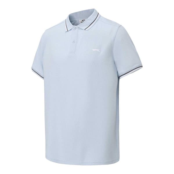 Slazenger Herr Kontrastrandig Pikétröja M Ljusblå Light Blue M