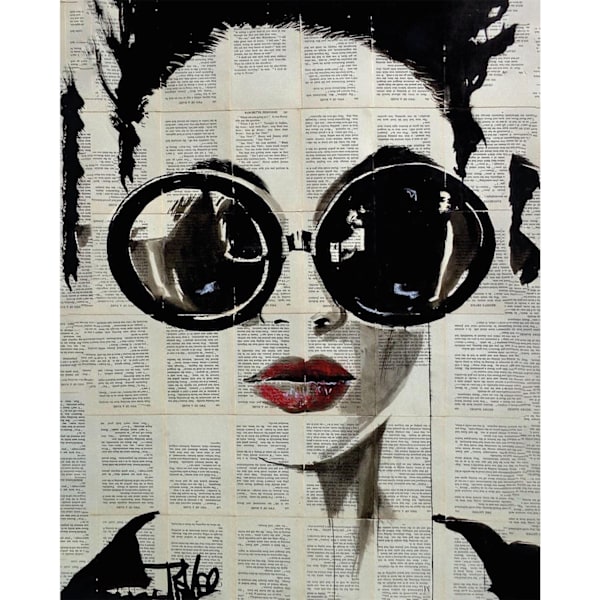 Loui Jover Tropez Canvas Print 80cm x 60cm Svart/Vit Black/White 80cm x 60cm