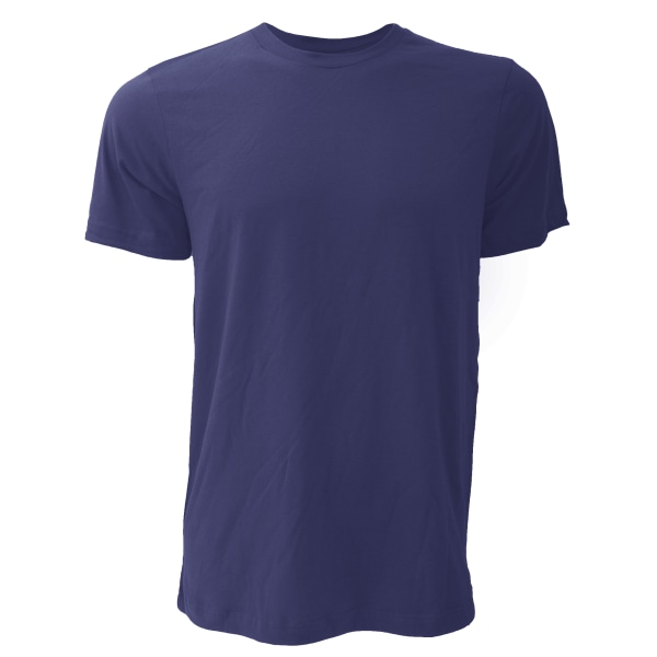 Canvas unisex jersey T-shirt med rund hals / kortärmad herr T-Sh Navy Blue S