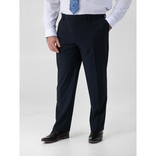 Duke Herr D555 Ted 4-vägs stretch klassiska byxor 52R Marinblå Navy 52R