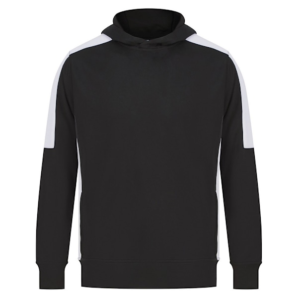 Finden & Hales Unisex Adult Contrast Panel Hoodie XL Svart/Vit Black/White XL