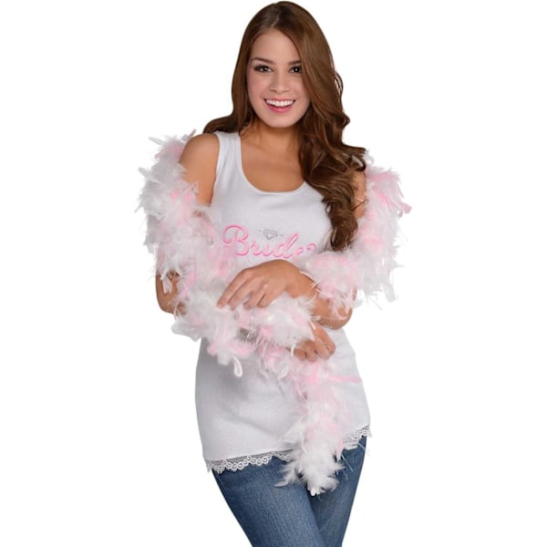 Amscan Boa Hen Night Kostymtillbehör En Storlek Rosa/Vit Pink/White One Size