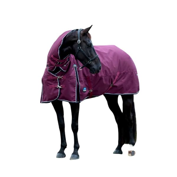 Weatherbeeta Comfitec Essential Combo Neck 220g Hästtäcke Burgundy 5´ 3