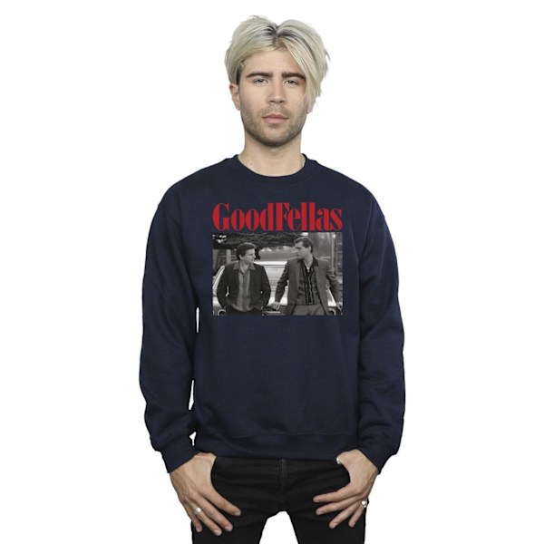 Goodfellas Herr Två Män Sweatshirt 5XL Marinblå Navy Blue 5XL